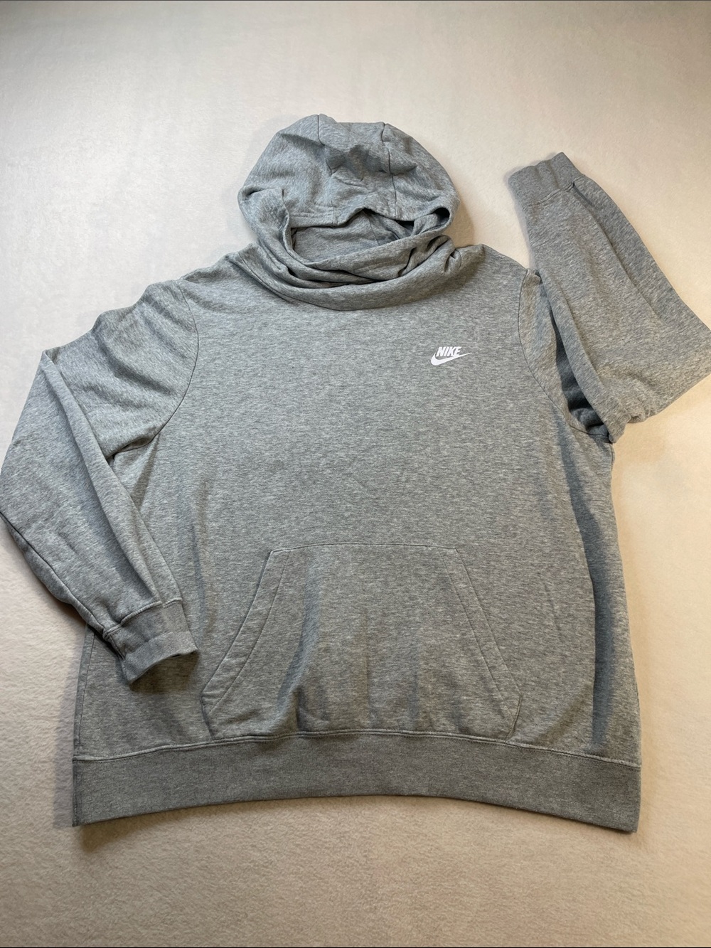 Nike Gray Pullover Hoodie Sweatshirt WOMENS SIZE XL